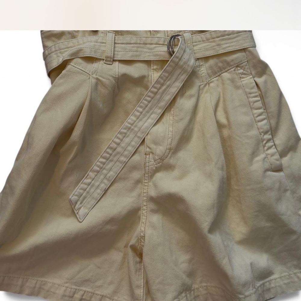 We The Free free people yellow overall suspenders shorts - Picture 6 of 8